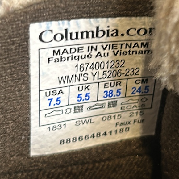Columbia Women's Ice Maiden II Winter Snow Boots Brown Size 7.5 - Picture 11 of 17
